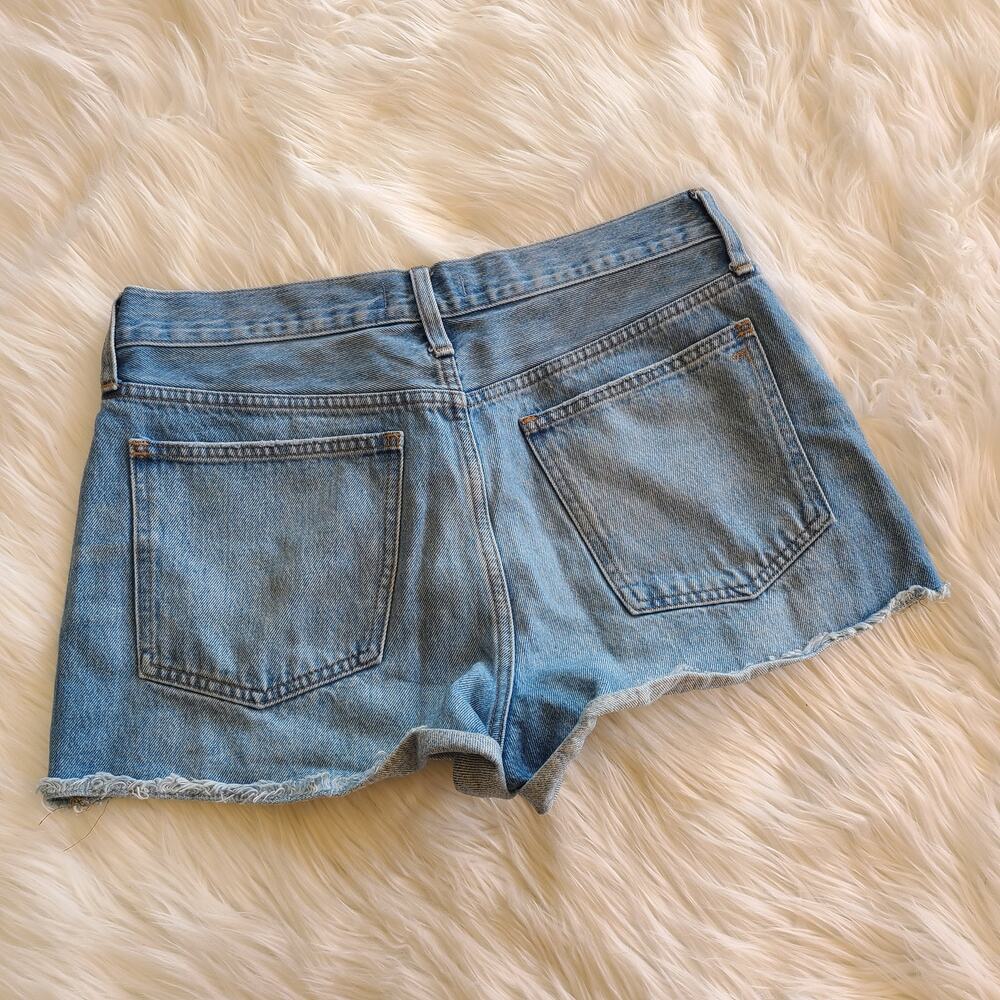 Madewell Relaxed Denim Shorts 28 Ripped Edition Homecrest Wash Jean Short Boho - Picture 4 of 4